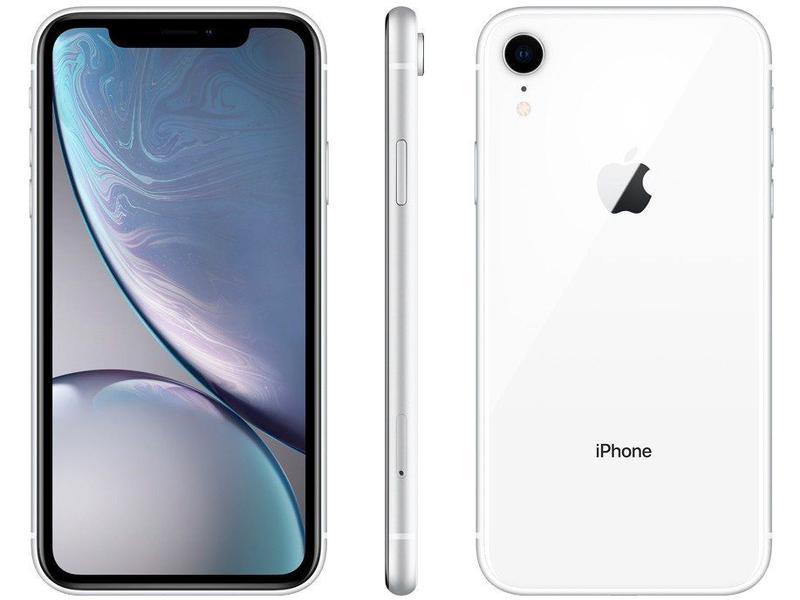 iPhone XR Apple 256GB Branco 4G Tela 6,1” Retina - Câmera 12MP +